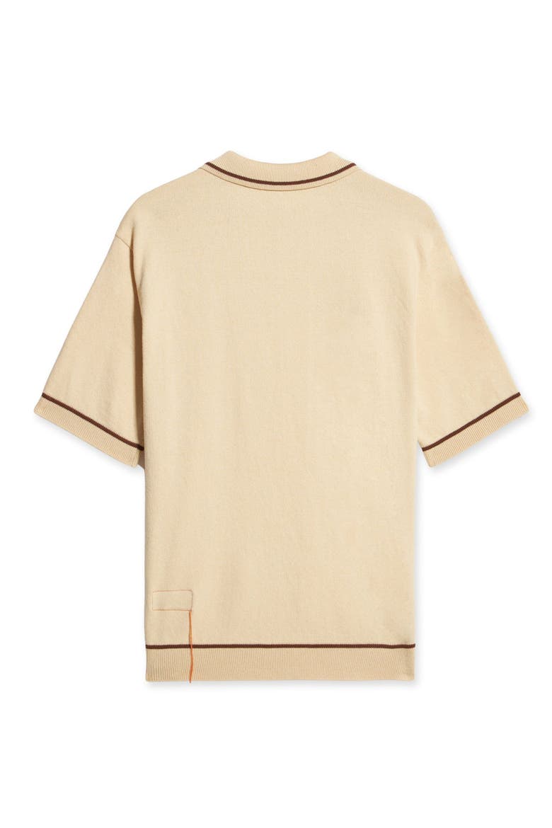 Herrison Cotton Short Sleeve Polo, Alternate, color, CAMEL