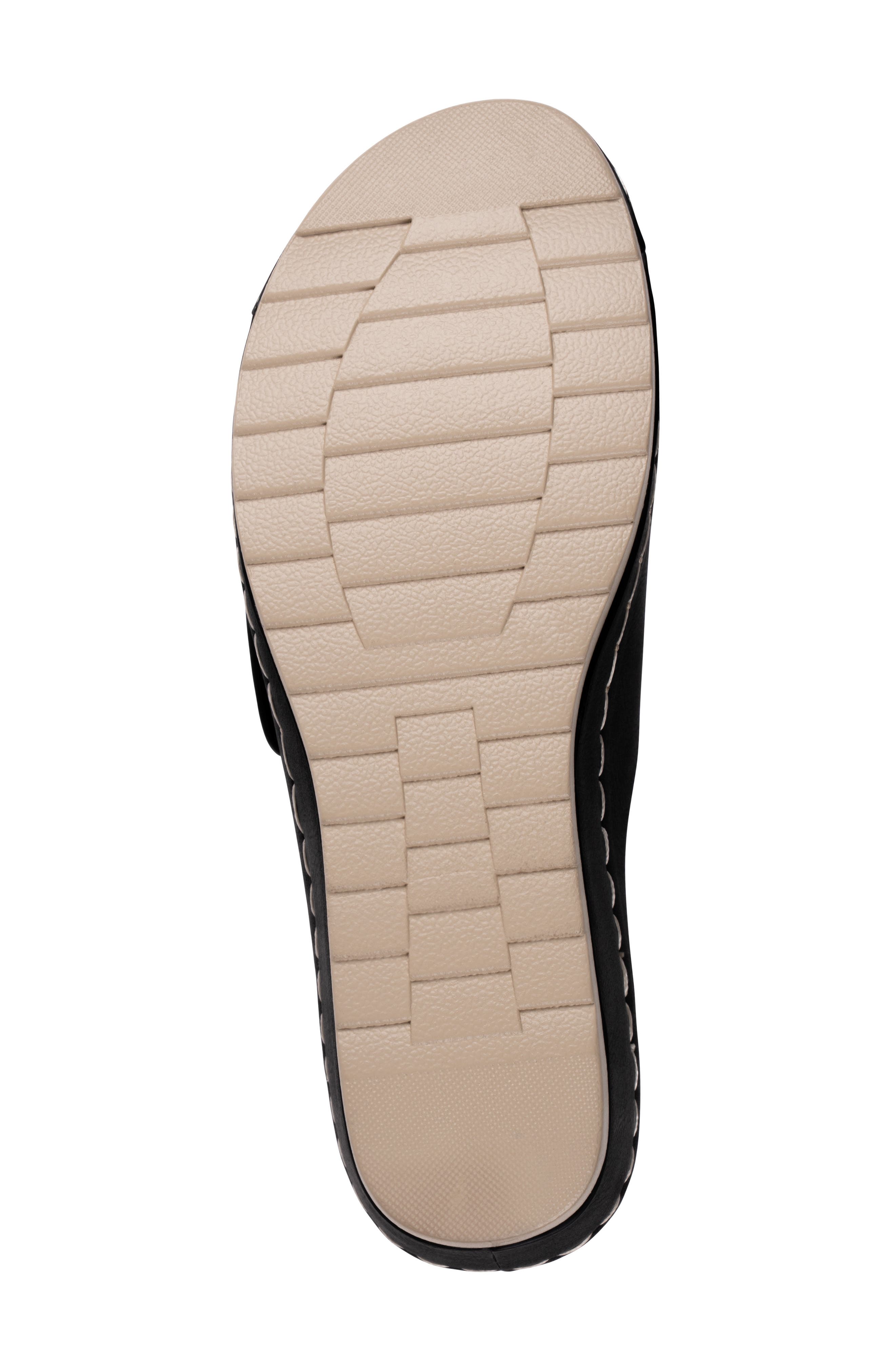 GOOD CHOICE NEW YORK Savina Wedge Slide Sandal, Alternate, color, Black