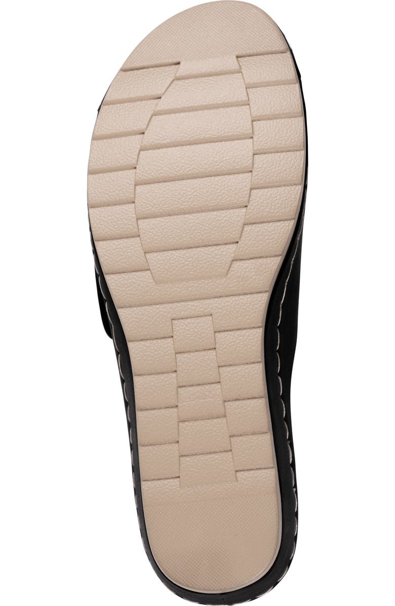 GOOD CHOICE NEW YORK Savina Wedge Slide Sandal, Alternate, color, Black