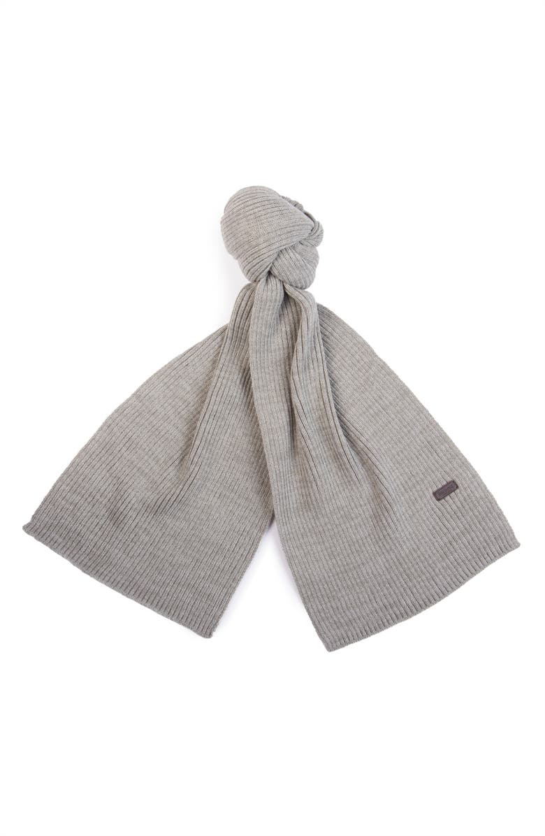 Barbour Crimdon Beanie & Scarf Gift Set, Alternate, color, Grey