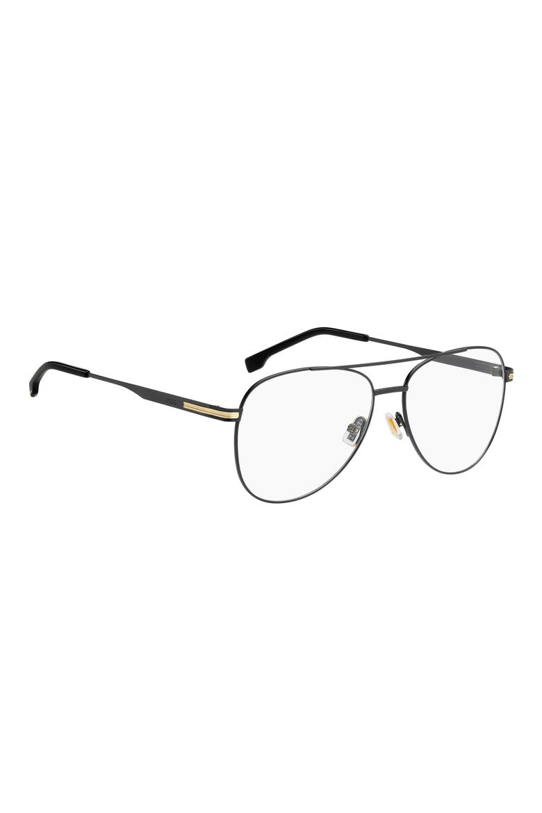 57mm Pilot Optical Glasses, Alternate, color, MATTE BLACK
