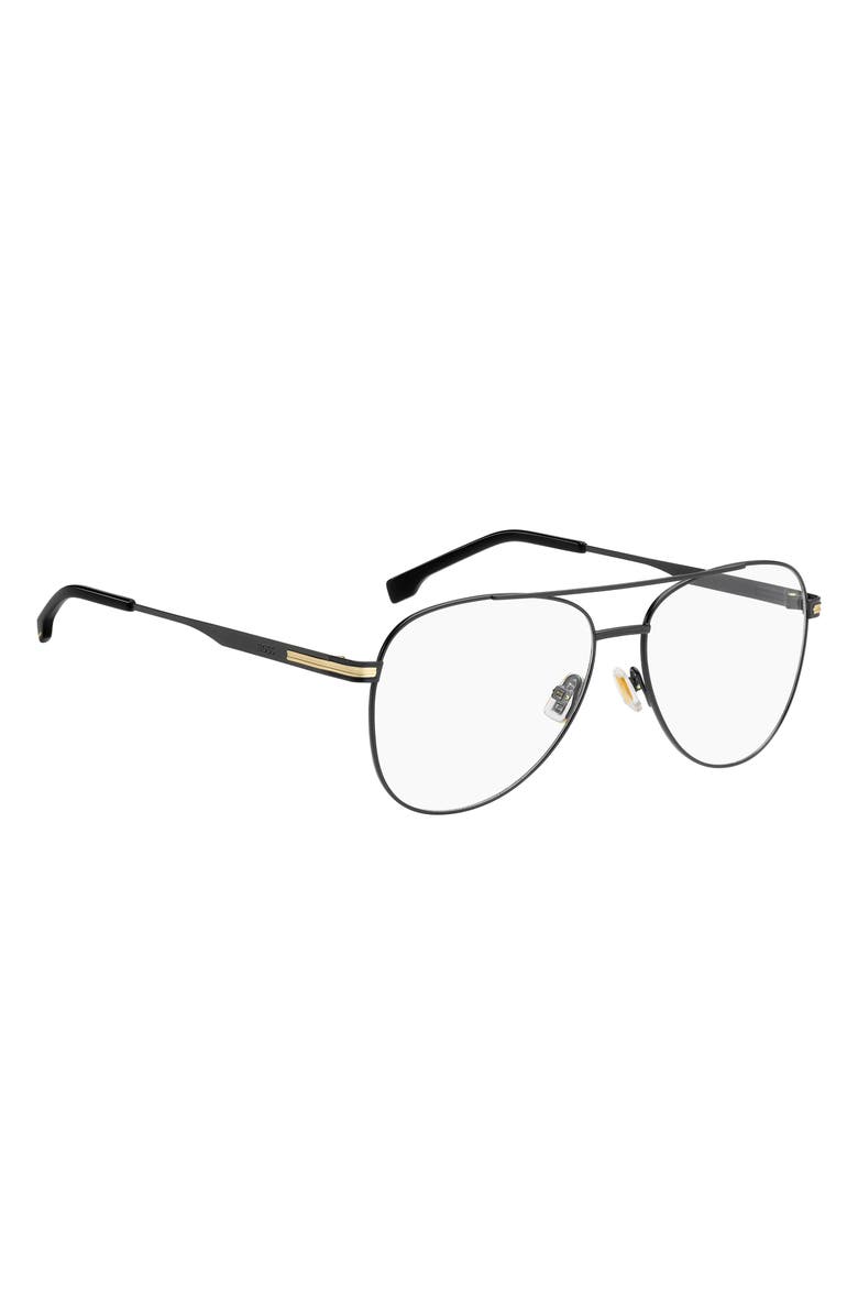 HUGO 57mm Pilot Optical Glasses, Alternate, color, 