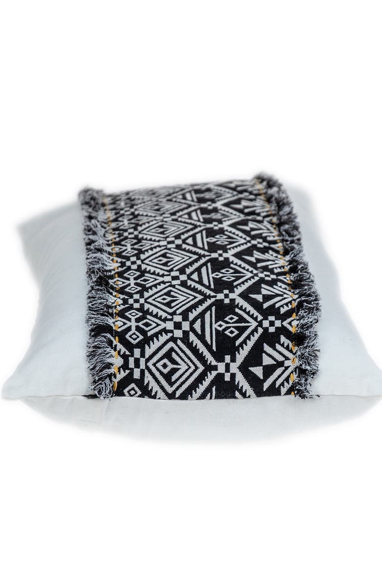 PARKLAND COLLECTION Quest Transitional White Throw Pillow, Alternate, color, White