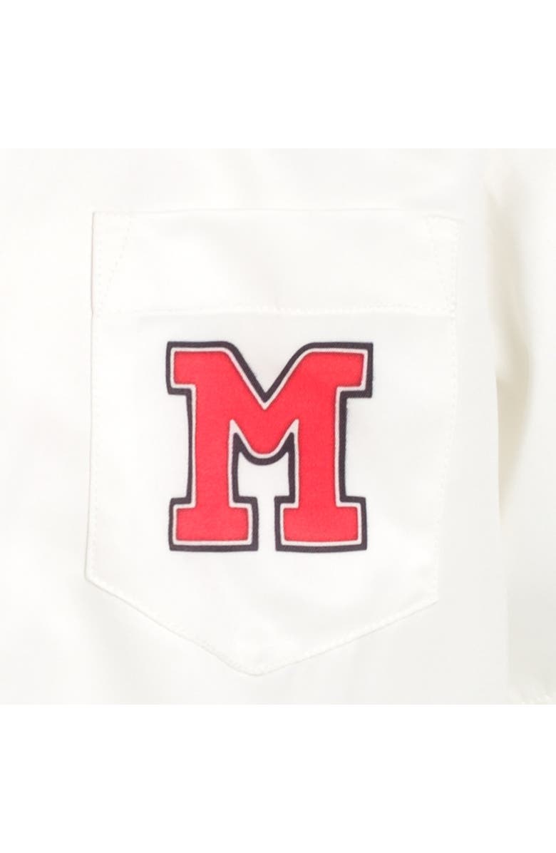 Disney Short Sleeve Button Down Shirt, Alternate, color, Mickey Mouse White