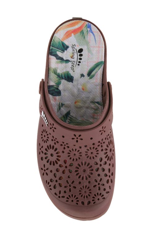 Spring Step Contigo Clog In Dark Plum