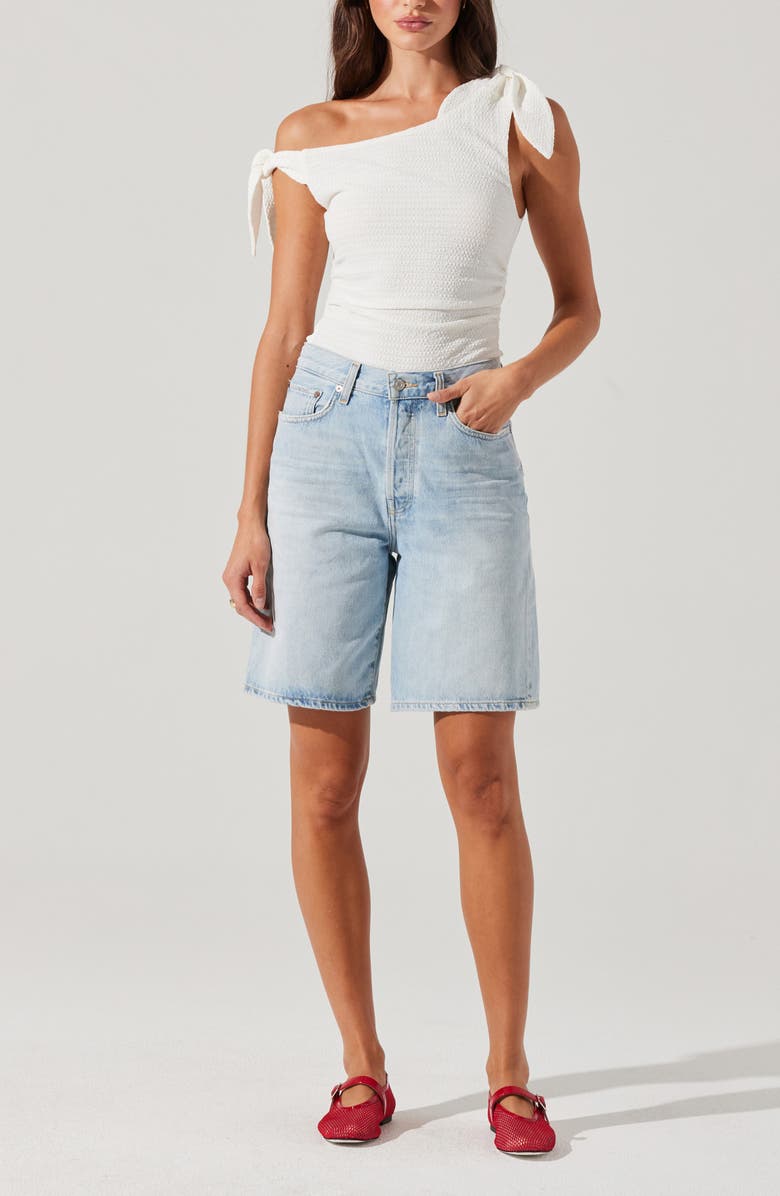 ASTR the Label Lora Bow One-Shoulder Top, Alternate, color,