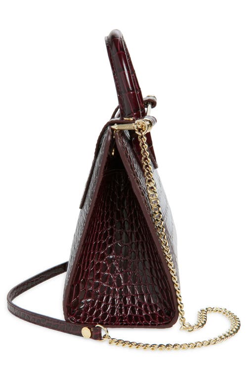 Strathberry Mini Croc Embossed Leather Tote