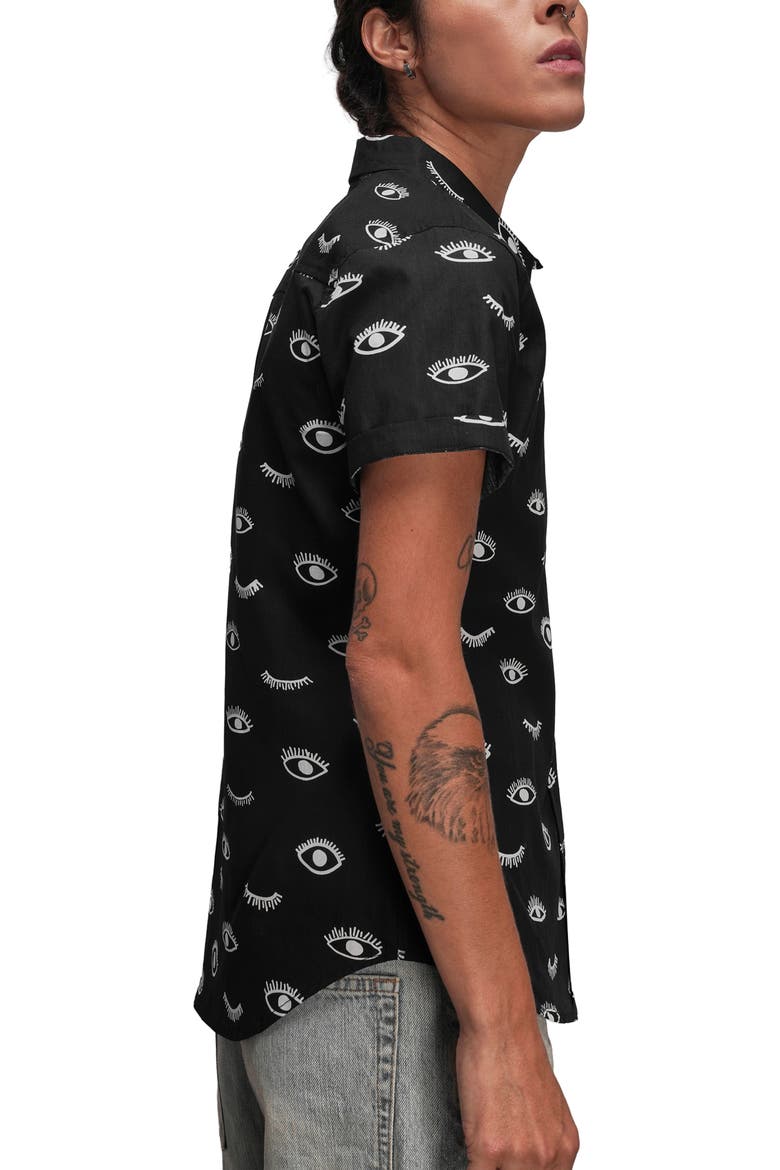 The Essential Button Up, Alternate, color, WINK BLACK