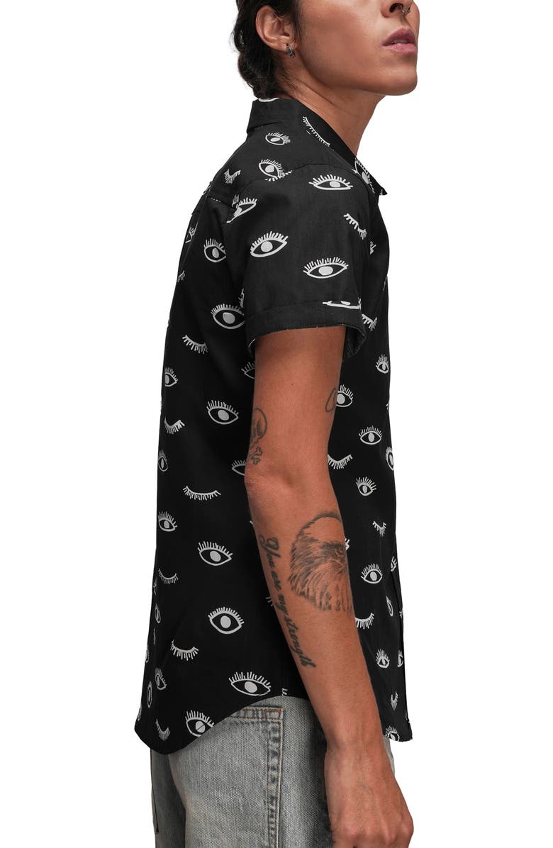 WILDFANG The Essential Button Up, Alternate, color, Wink Black