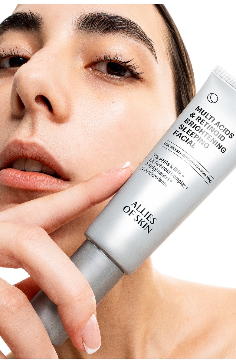 ALLIES OF SKIN Multi Acids & Retinoid Brightening Sleep Facial, Alternate, color, 