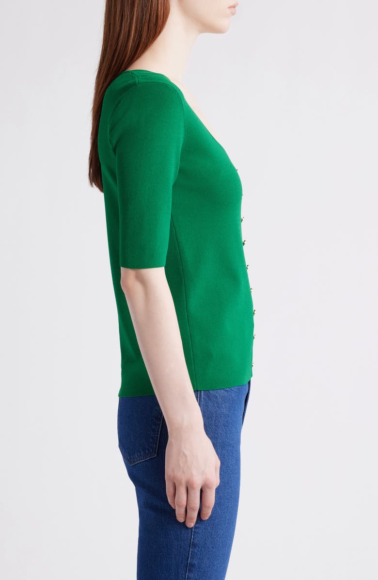 Elie Tahari Sweetheart Neck Sweater, Alternate, color, 