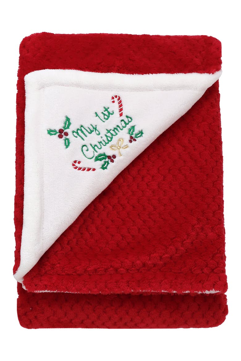 My First Christmas Blanket, Main, color, RED