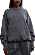 Free People Intimately FP Slow It Down Oversize Cotton Blend Sweatshirt