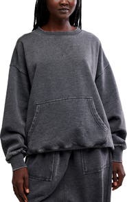 Free People Intimately FP Slow It Down Oversize Cotton Blend Sweatshirt