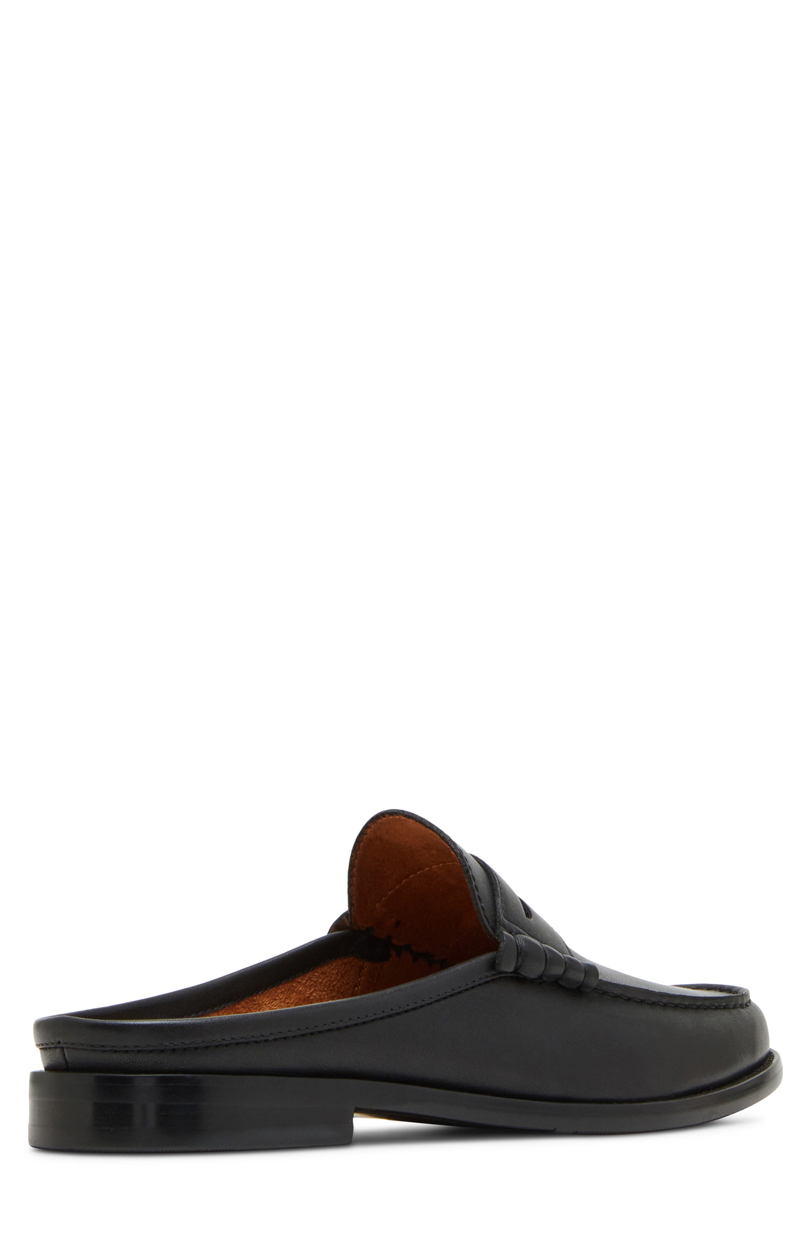 Steve Madden Abott Loafer Mule, Alternate, color, Black Lea