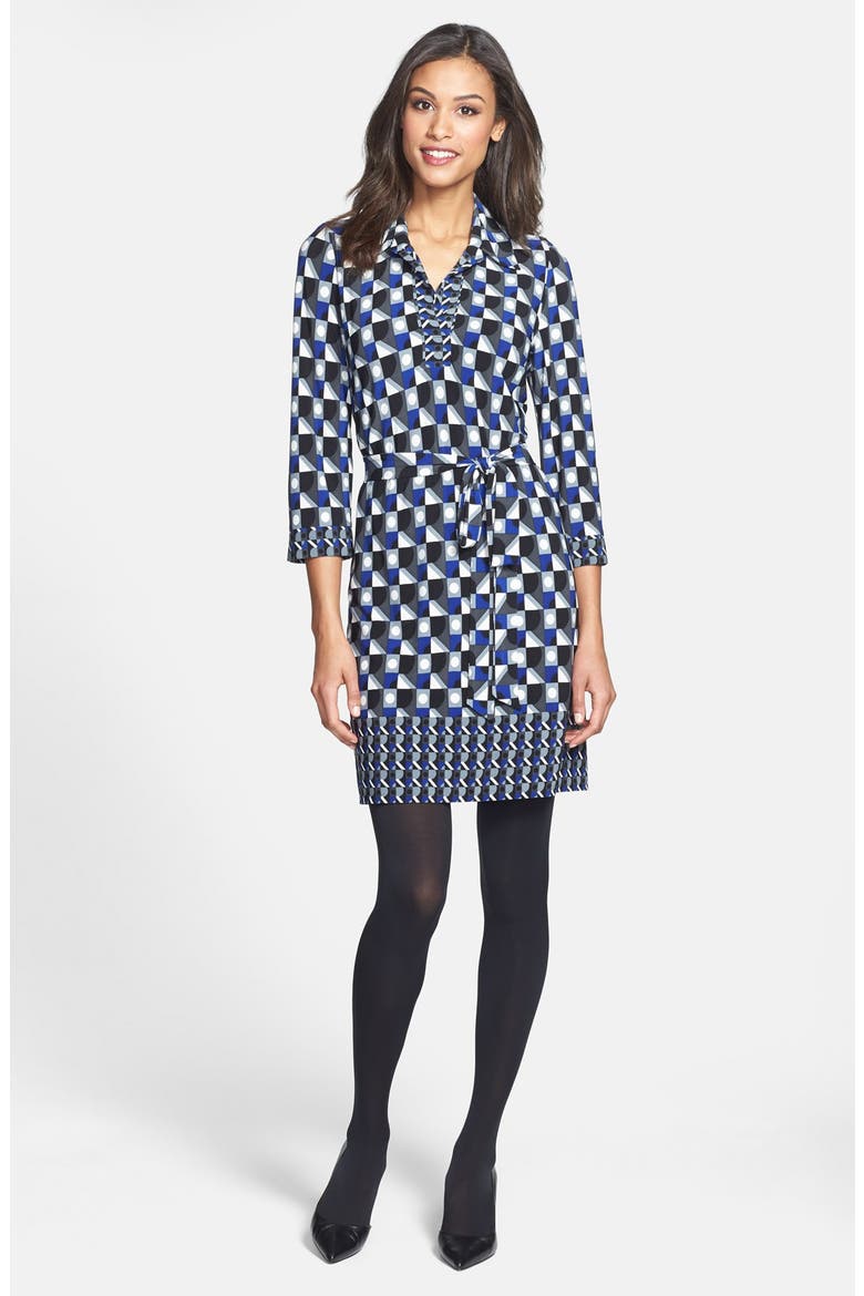 Matte Jersey Shirtdress, Alternate, color, STARLET MULTI COMBO