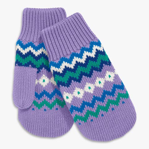 Kids Fleece-Lined Fair Isle Mittens (Little Kid, Big Kid)