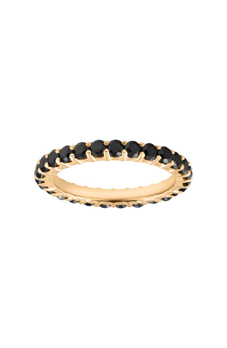 Bliss Diamond 1 1/2ct Black Diamond Eternity Ring 14k Gold Womens Stackable Band, Main, color, 