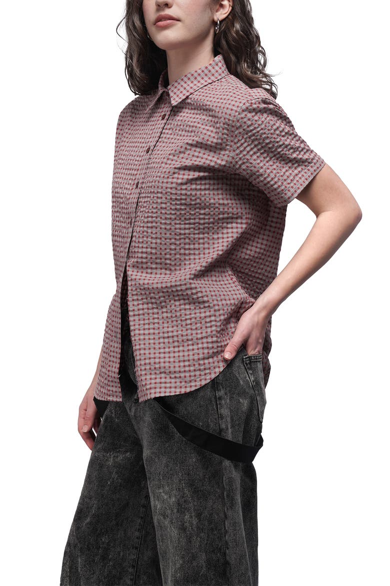 The Essential Oxford Button Up, Alternate, color, CINNAMON