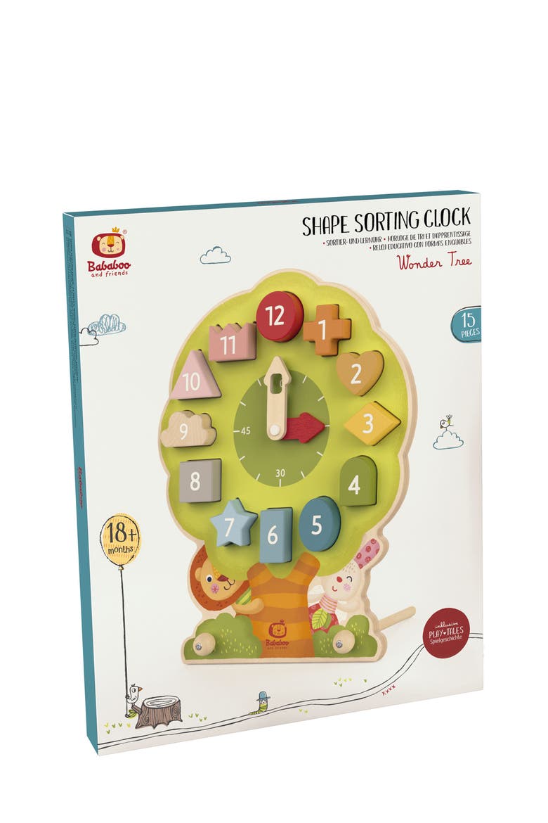 Wonder Tree Shape Sorting Clock, Alternate, color, Multi / Green