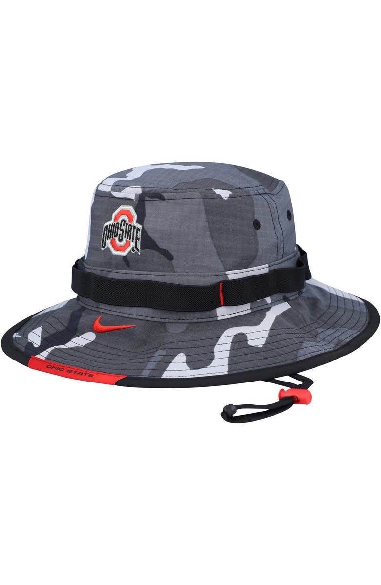 Nike Men's Nike Camo Ohio State Buckeyes Boonie Performance Bucket Hat, Main, color, 