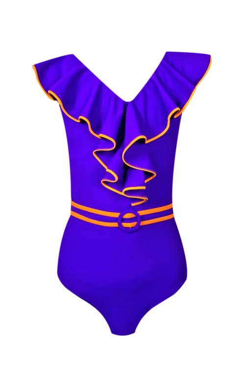 NESSI BYRD Kids' Blue Ruffle One-Piece Swimsuit  product