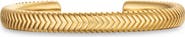 David Yurman Chevron Cuff Bracelet in 18K Yellow Gold