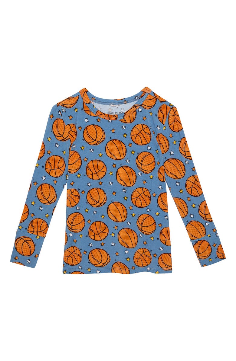 Posh Peanut Kids' Long Sleeve Fitted Two-Piece Pajamas, Alternate, color, 