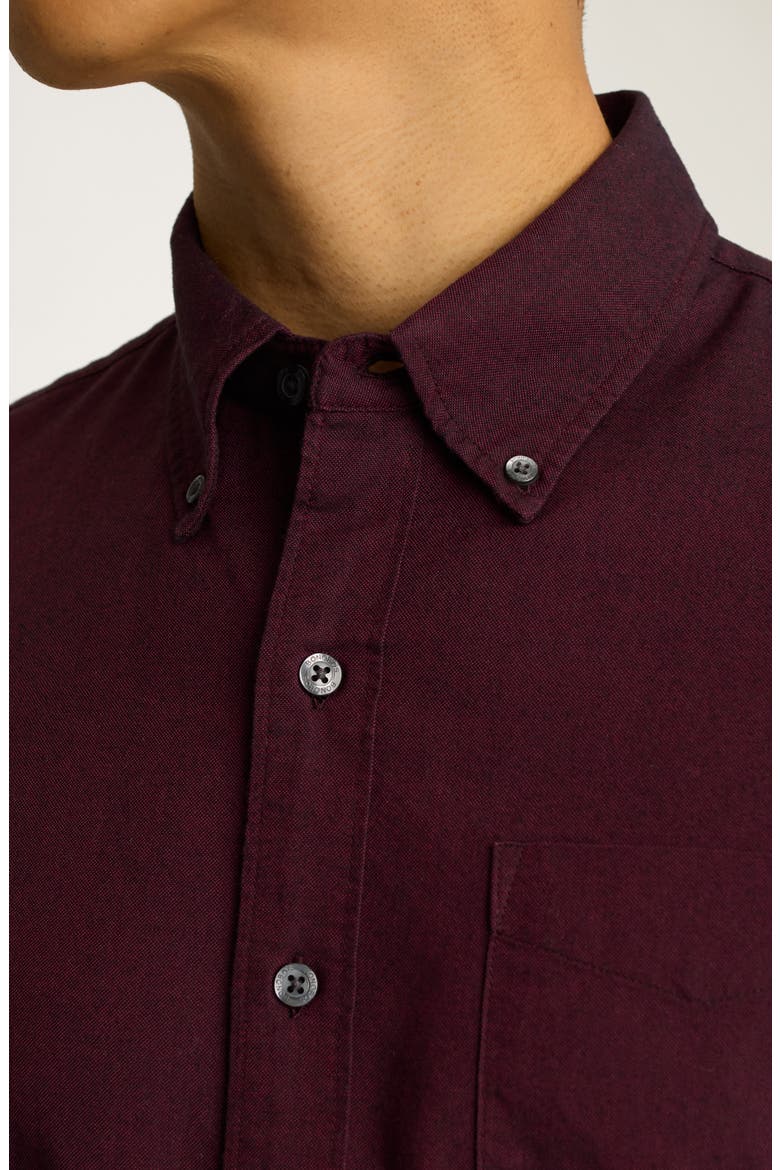 Stretch Oxford Button-Down Shirt, Alternate, color, SOLID OXFORD