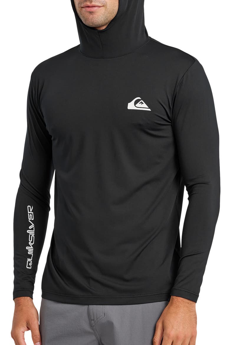 Everyday Surf UPF 50+ Long Sleeve Hooded Shirt, Alternate, color, BLACK