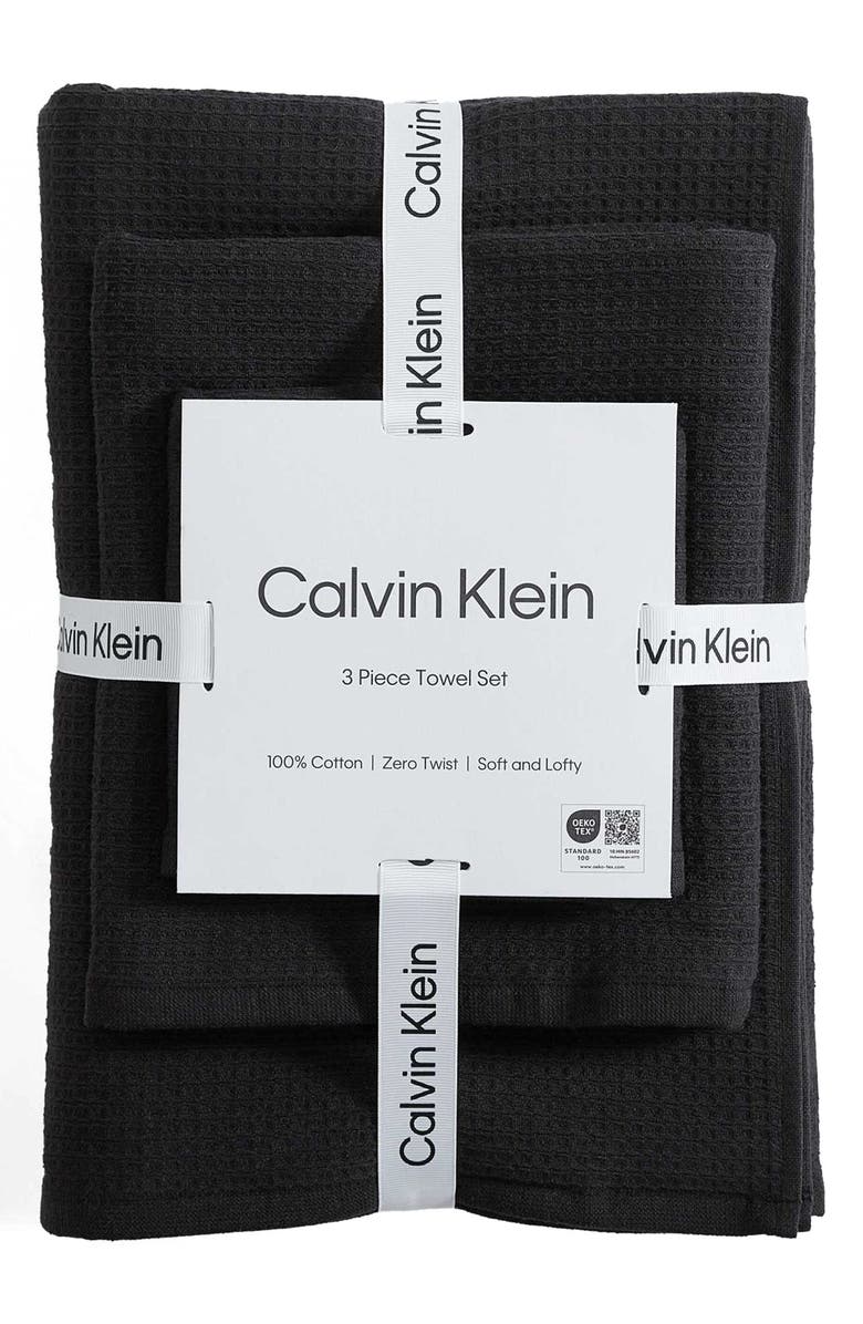 Calvin Klein Eternity 6-Piece Towel Set, Alternate, color, Black
