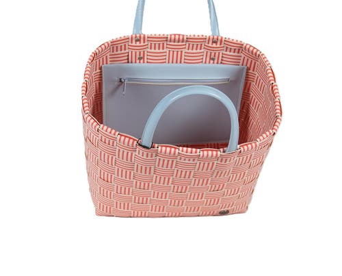 Handed By Joy Recycled Plastic Shopper In Coral Red