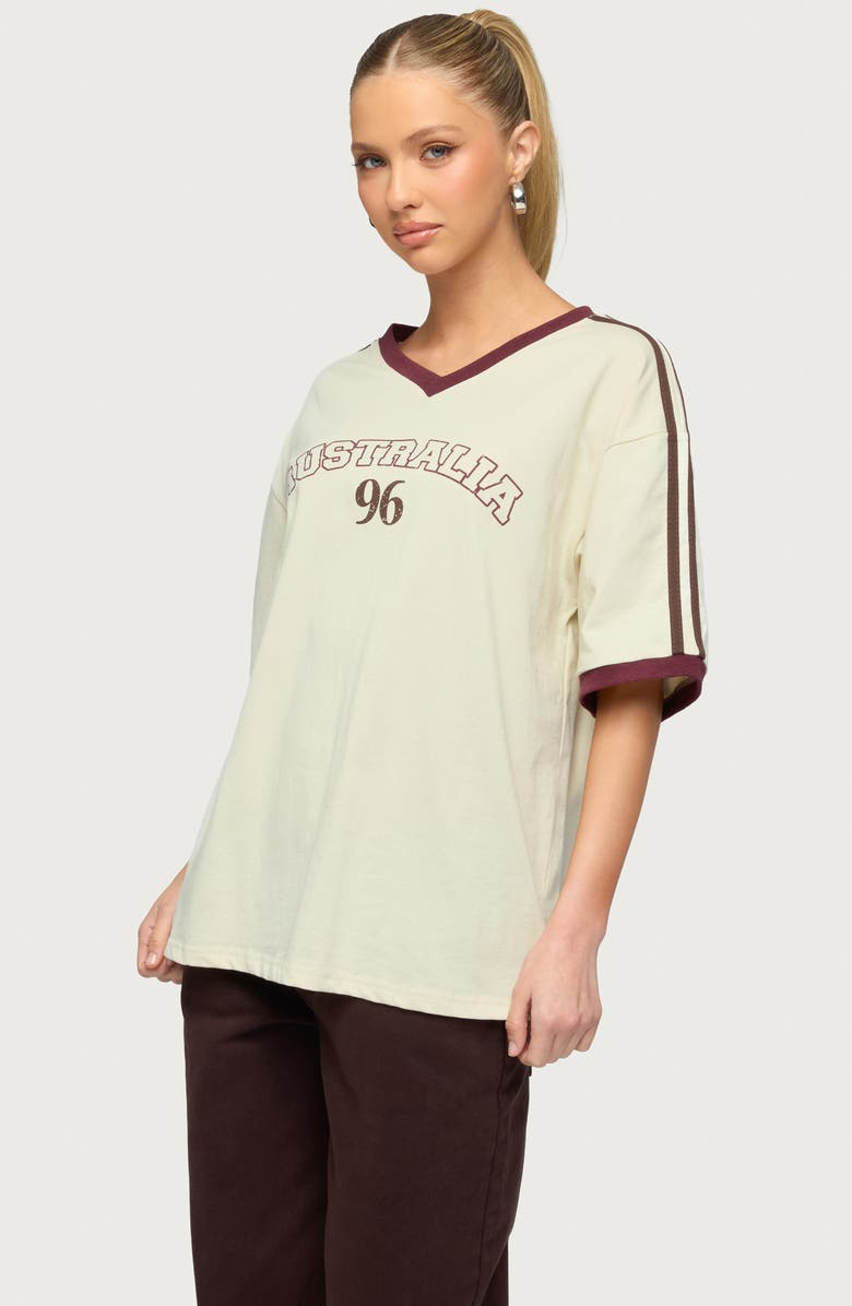 EDIKTED Australia 96 Oversize Cotton T-Shirt, Alternate, color, 