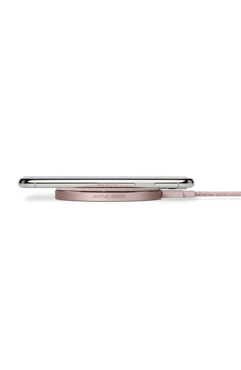 Native Union Drop Wireless Charger, Alternate, color, Rose