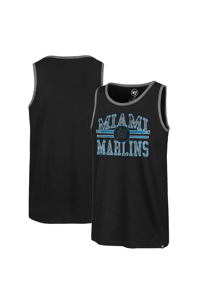 '47 Men's '47 Black Miami Marlins Winger Franklin Tank Top, Main, color, Black