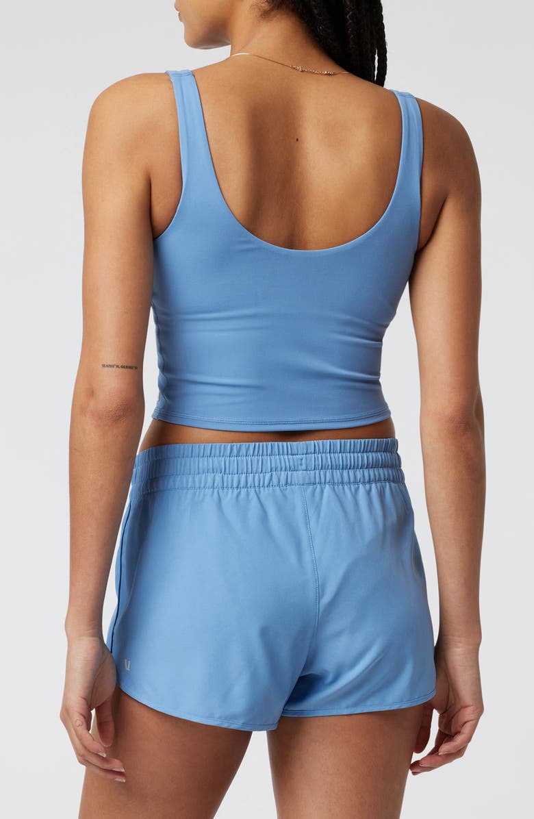 Vuori Daily Crop Tank, Alternate, color, Isle Blue