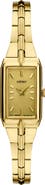 SEIKO WATCHES Essentials Tank Bracelet Watch, 15.5mm x 24.5mm