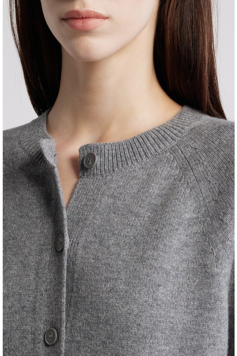 Crop Wool Cardigan, Alternate, color, GREY DUSTY LIGHT
