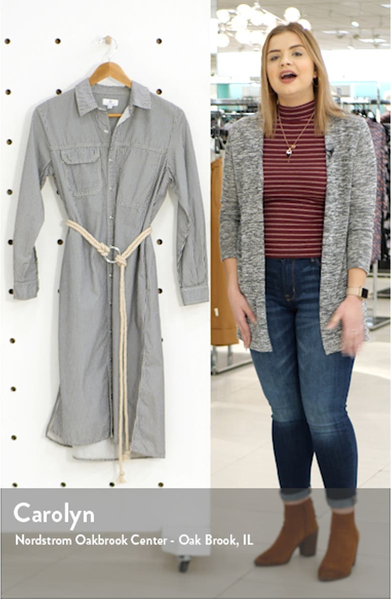 Taylor Long Sleeve Midi Shirtdress, sales video thumbnail