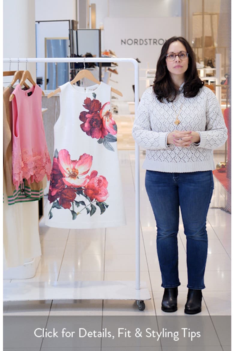 Clyde Placed Floral Tweed Minidress video