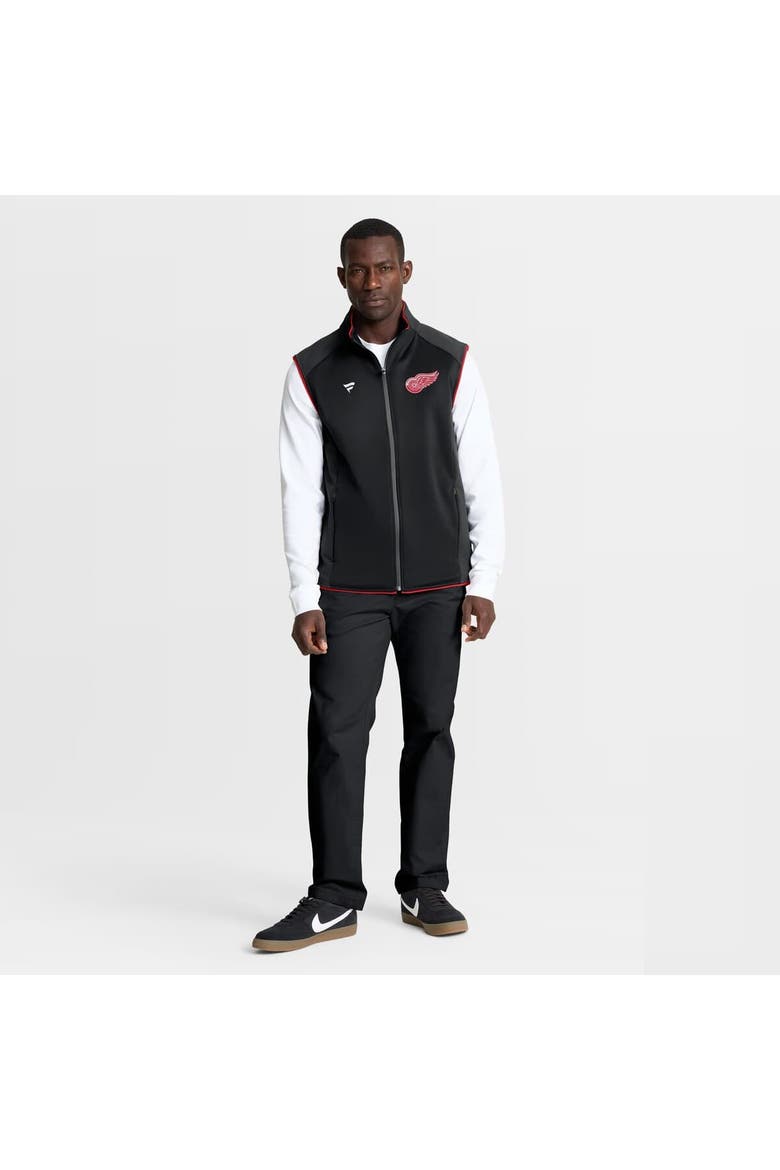 Men's Fanatics Black Detroit Red Wings Authentic Pro Rink Full-Zip Vest, Alternate, color, Black