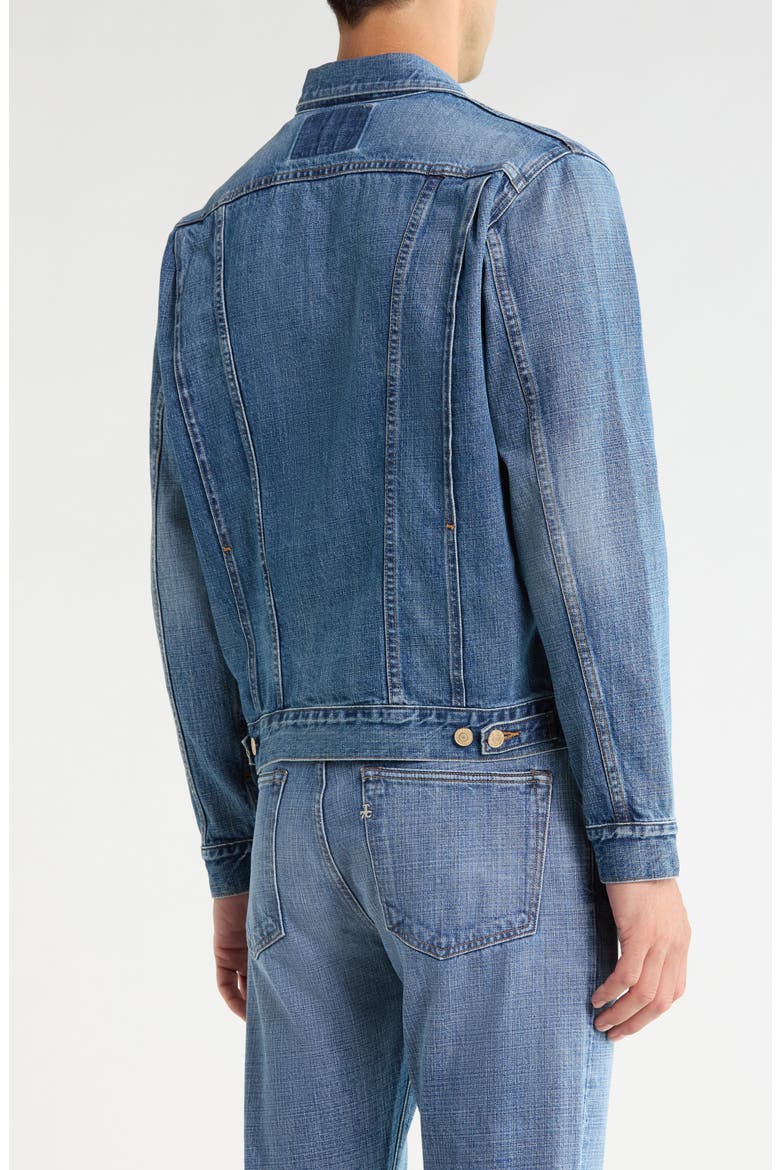 The Holden Zip Front Denim Jacket, Alternate, color, SORA
