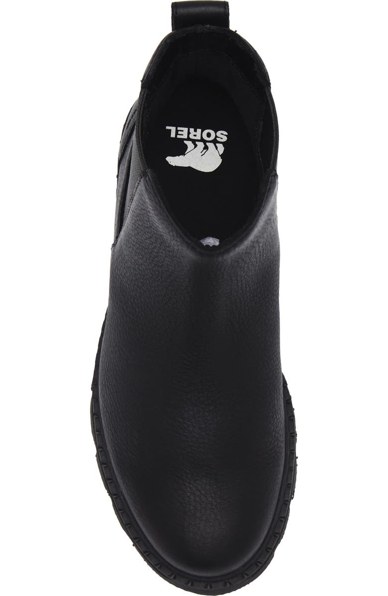 SOREL Lennox Waterproof Chelsea Boot, Alternate, color, Black