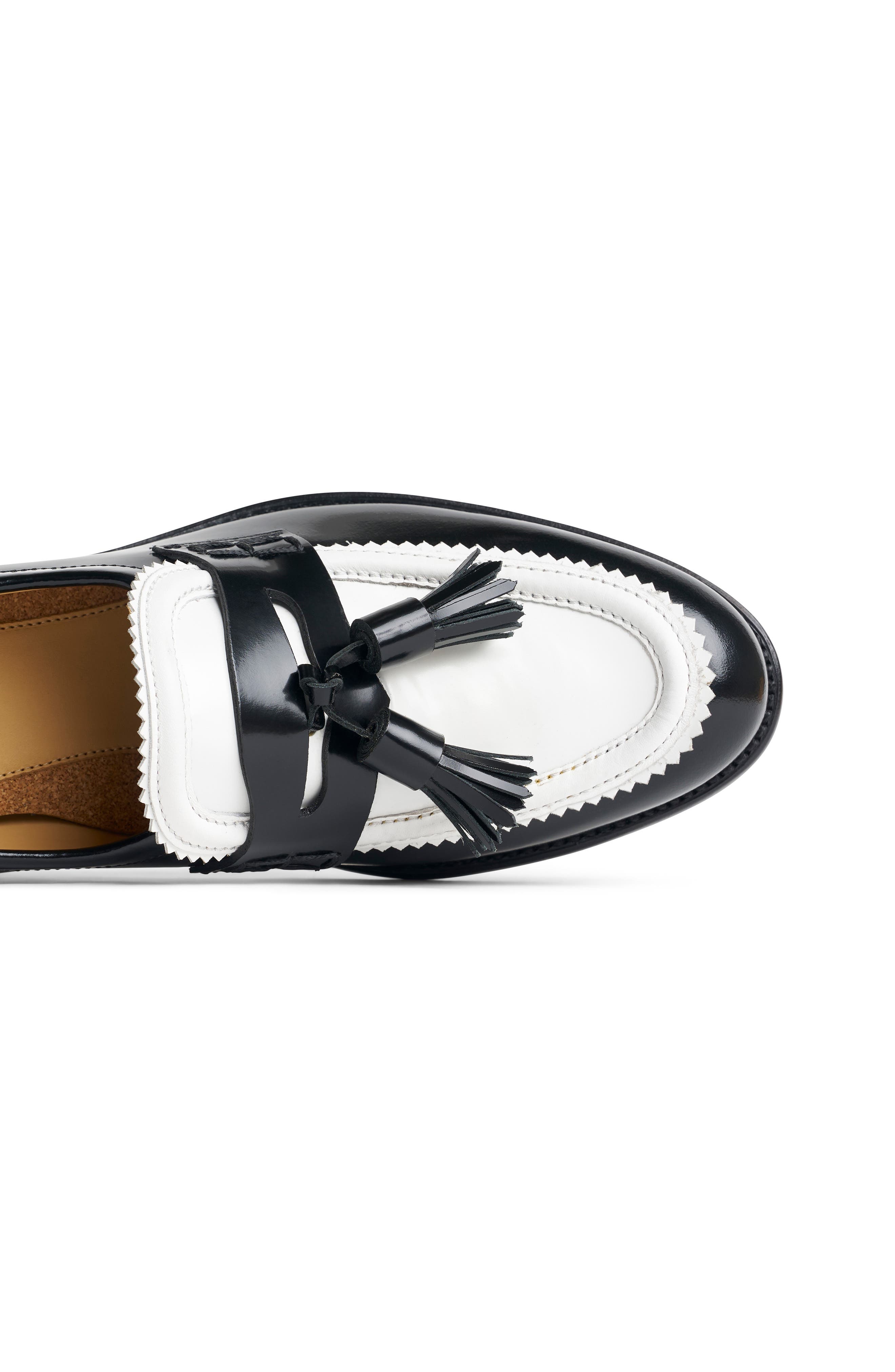 Miss Tenley Loafer, Alternate, color, BLACK N WHITE