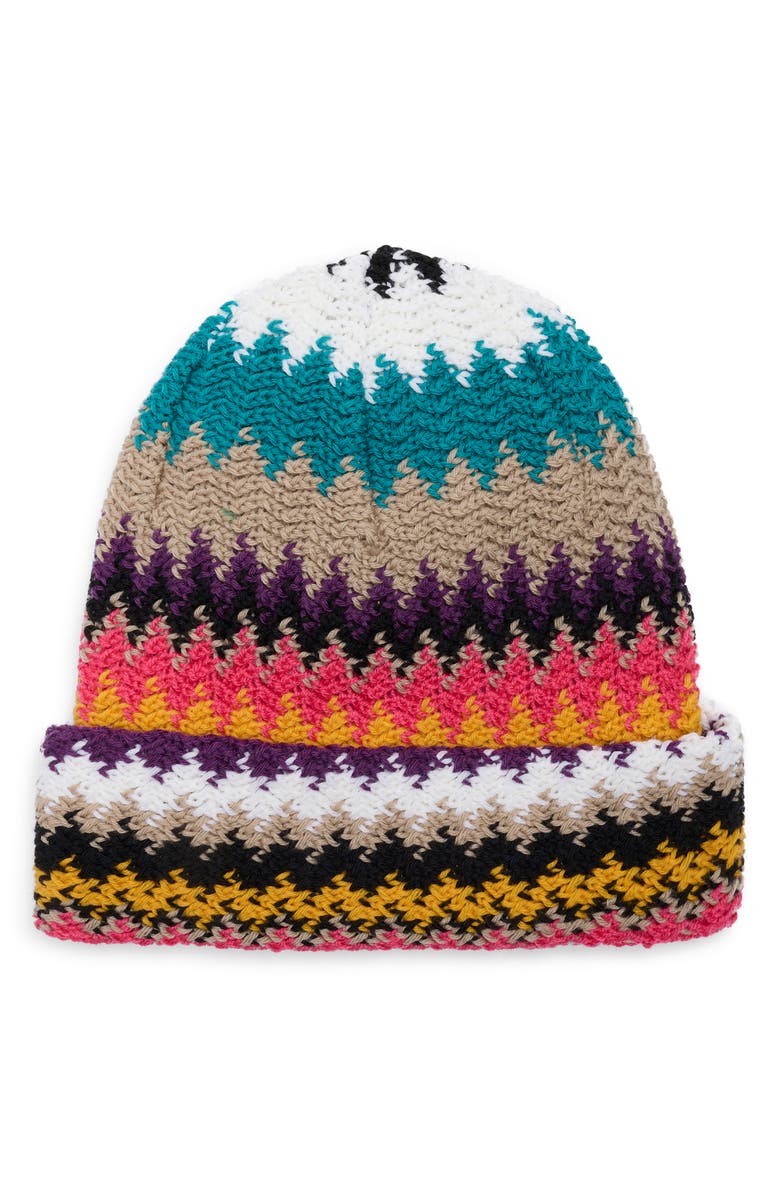 Missoni Zigzag Wool Beanie, Main, color,