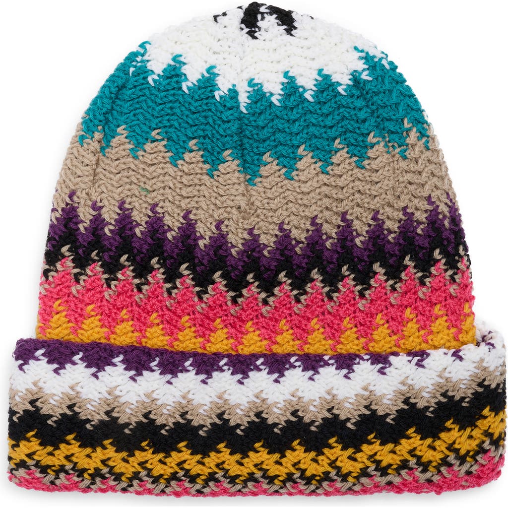 Missoni Zigzag Wool Beanie In Multi