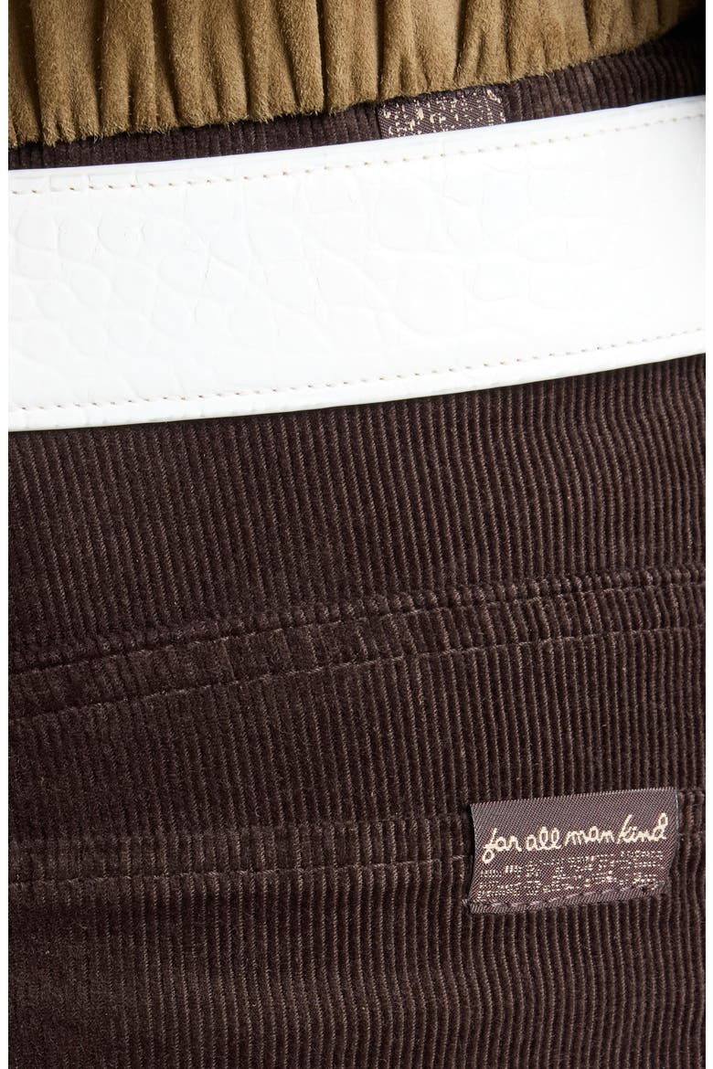 Stovepipe High Waist Straight Leg Jeans, Alternate, color, CORDUROY COFFEE