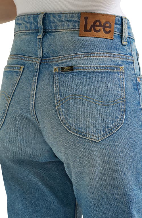 Lee Rider Classic High Waist Straight Leg Jeans In Blue