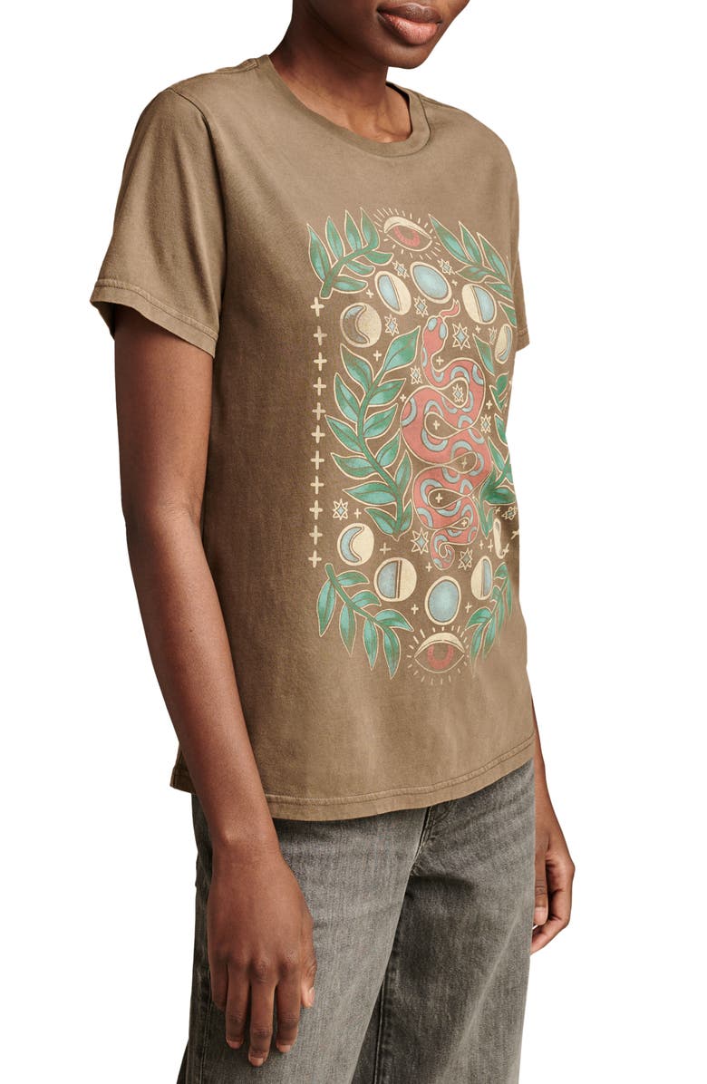 Lucky Brand Celestial Snake Graphic T-Shirt, Alternate, color, 