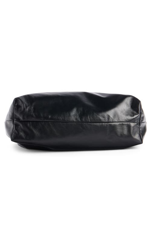 Isabel Marant Silven Leather East/west Tote In Black